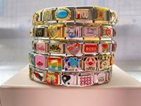 2024 New Women's Jewelry DIY 9mm Width Itanlian Elastic Charm Bracelet Fashion Stainless Steel Fashion Bangle