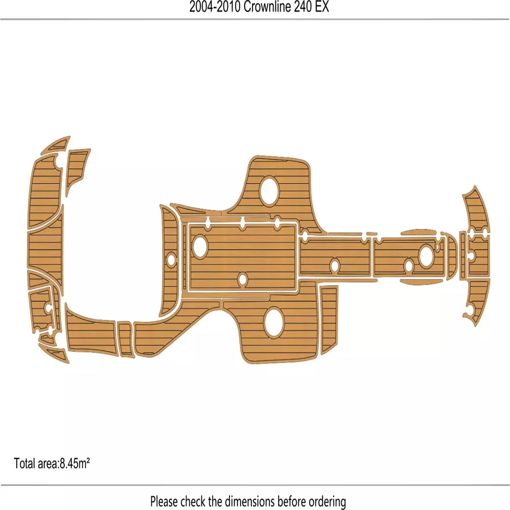 

2004-2008 CROWNLINE 240 ex платформа для кабины и плавания 1/4 дюйма 6 мм напольный коврик из вспененного этилвинилацетата, самоклеящийся напольный коврик в стиле морского салона и шага