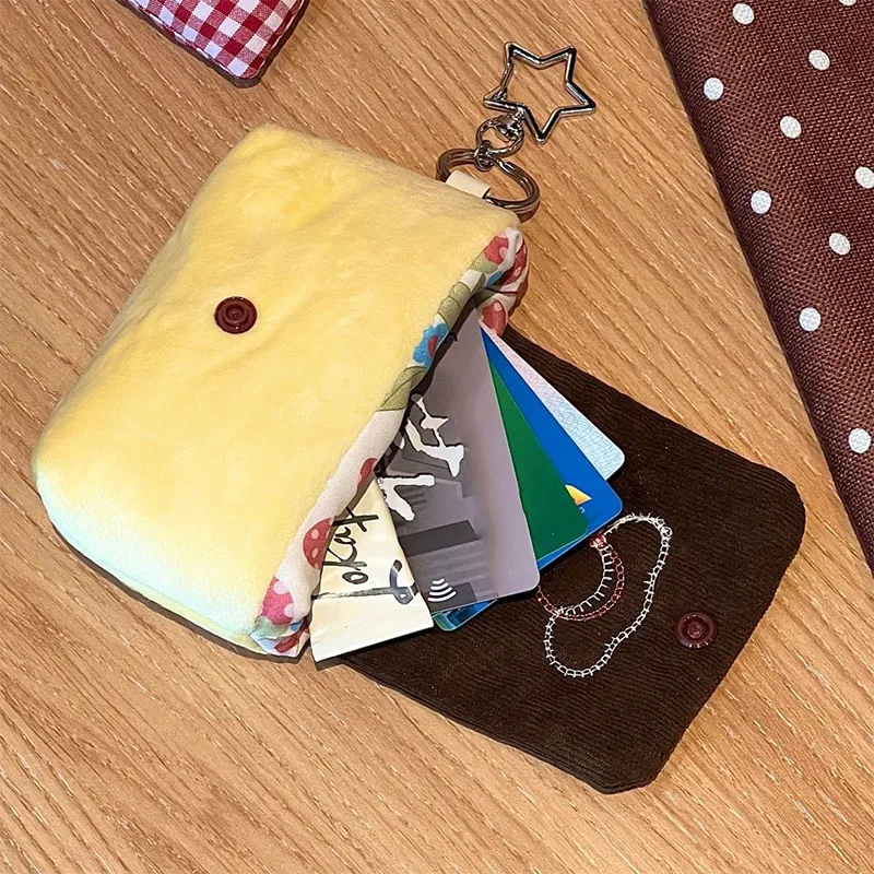 Cute Retro Soft Camera Bag Multifunctional Coin Wallet Card Holder High Aesthetic Value Portable Zero Wallet Cute Ins Card Bag