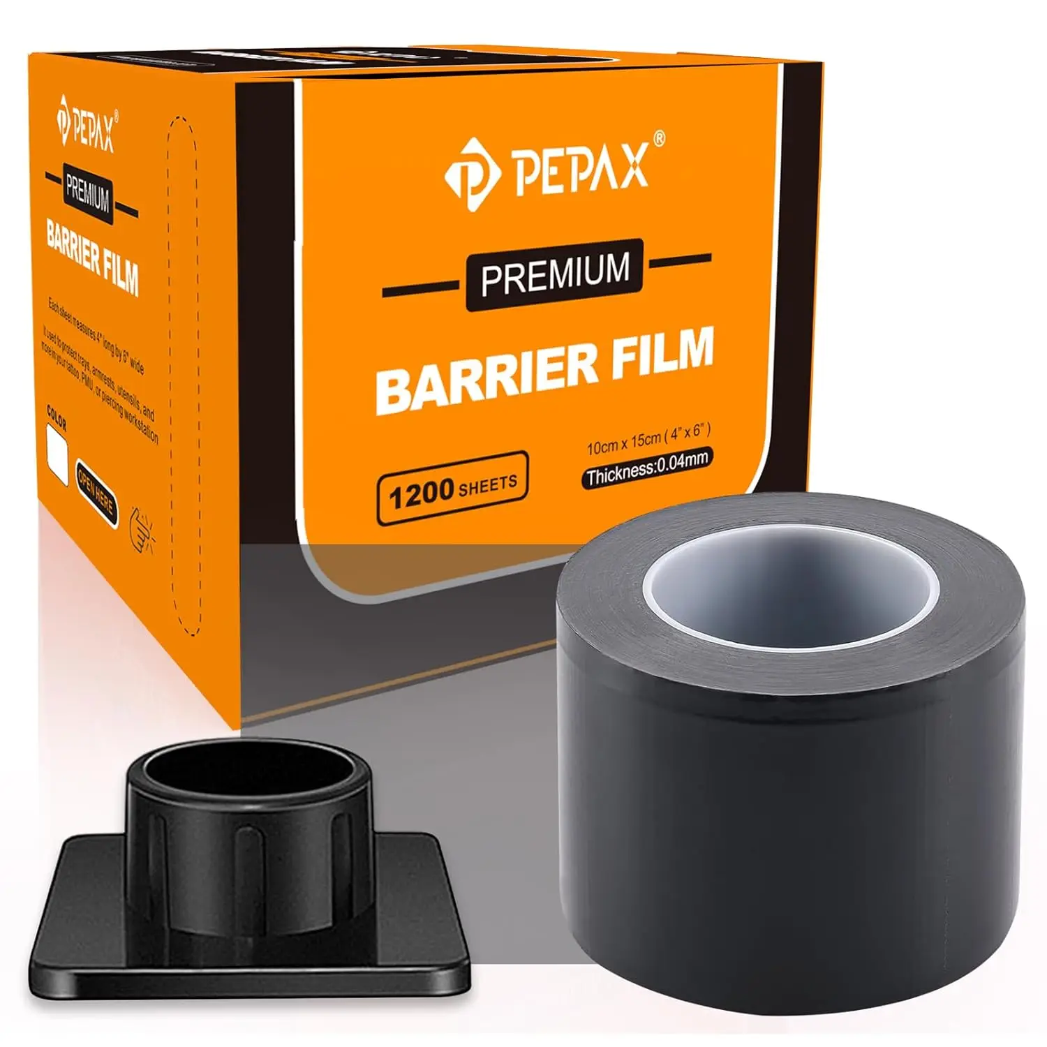 1200 Sheets Barrier Film Tattoo Barrier Tape Roll Easy Peel Protective Film with Dispenser Box for Tattoo Dental Microblading