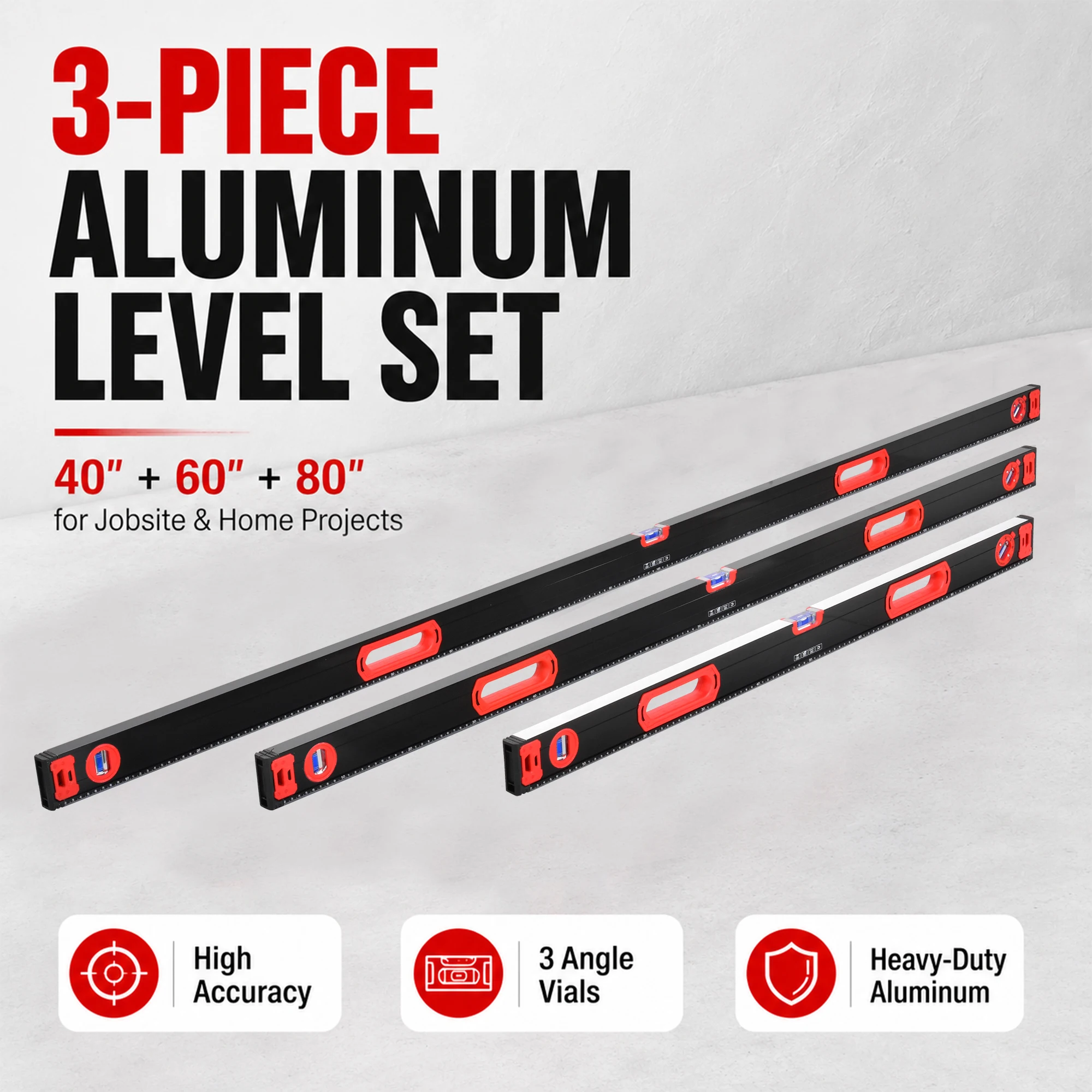 Conjunto de 3 Níveis de Torped - Spirit Level avaliação e preço
