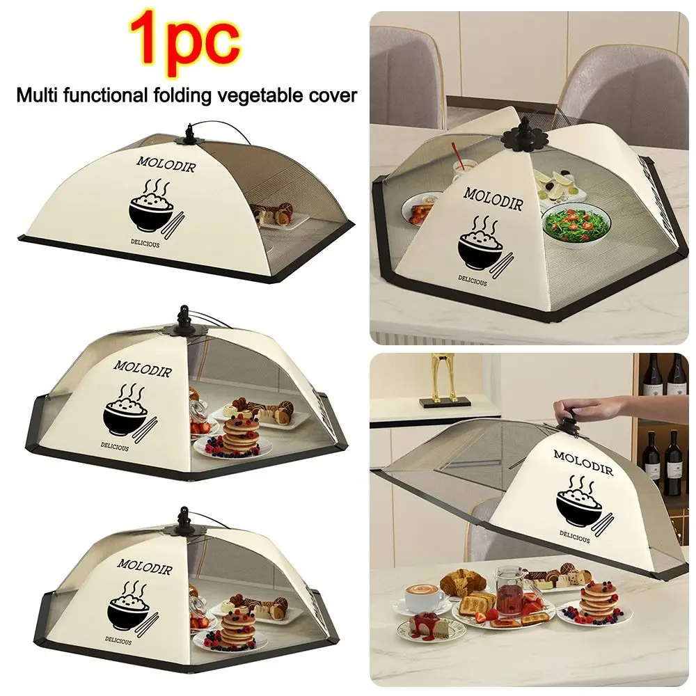 

New Foldable Food Covers Anti Fly Mosquito Breathable Dining Table Mesh Cover Dustproof Fruit Picnic Protect Net