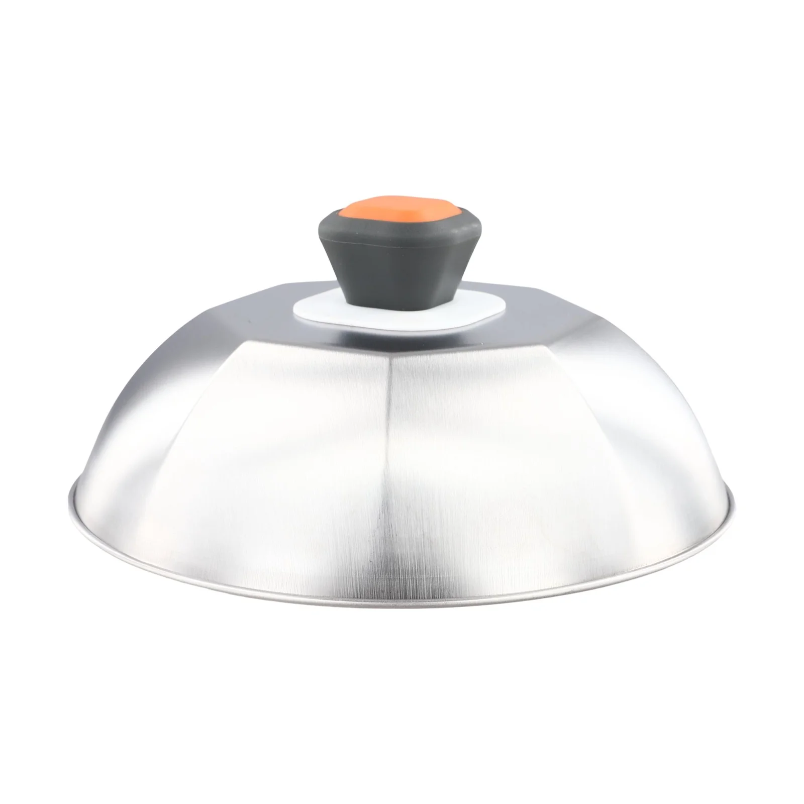Home Dinner Event 22.8*10cm Stainless Steel BBQ Lid Easy Lifting Handle Efficient Heat Concentration For BBQ Grilling