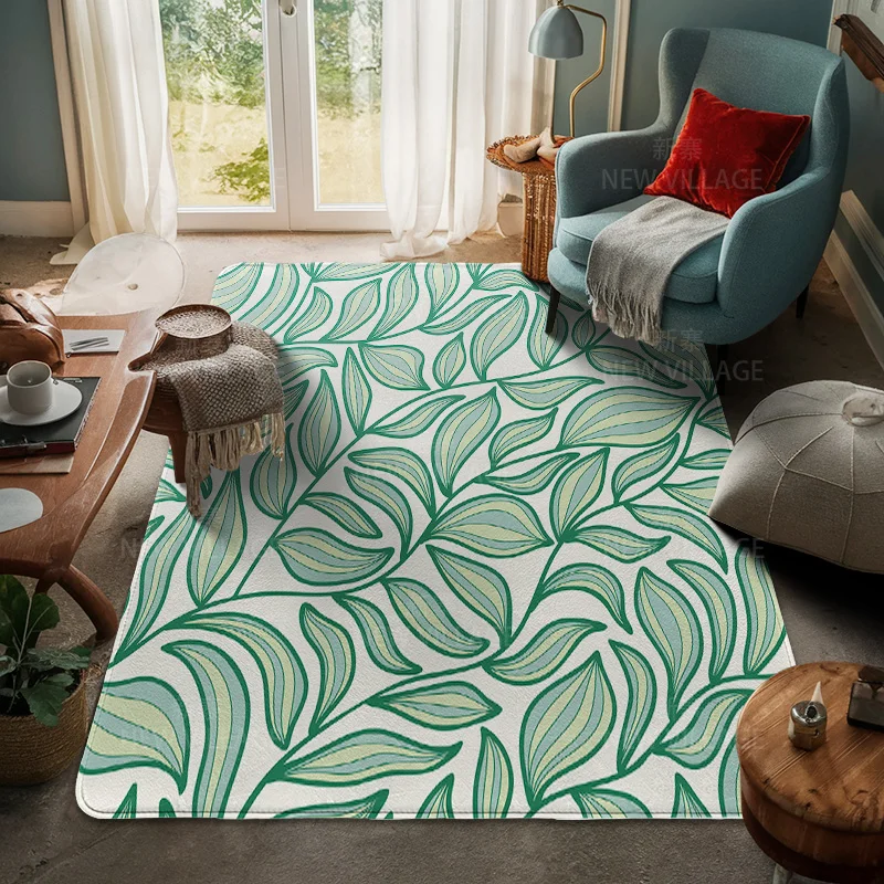 House entrance carpet Home door mat Room Bath Foot bathroom non-slip Kitchen water absorption rugs Modern Nordic boho plant view 4