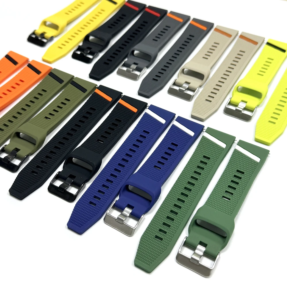 22mm Soft Wristbands for Xiaomi Watch 5 2 Pro Color 2 Replacement Strap for Mi Watch S5 S4 S3 S2 S1 Active Silicone Sport Bands