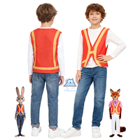 Cartoon Judy Cosplay Costume Nicholas Cosplay Costume Traffic Command Vest Nick Wilde Uniform For Hallowmas Role Play Prop