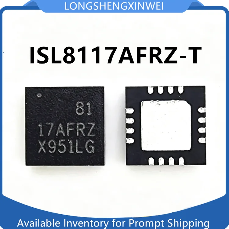 1PCS New Original ISL8117AFRZ-T Silk Screen 17AFRZ QFN16 Power Management Chip in Stock