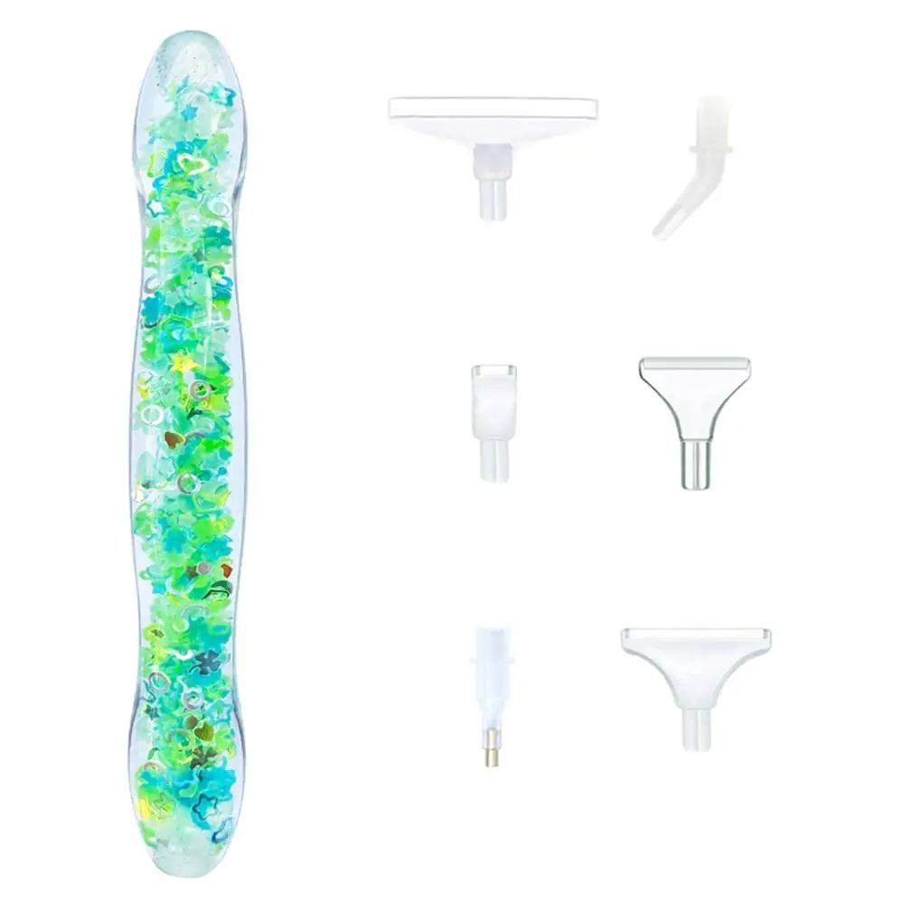 Puntas de resina, bolígrafo perforador de punto luminoso, punto de cruz, accesorios de pintura de diamante, bolígrafo perforador de punto luminoso, bolígrafos de pintura de diamante