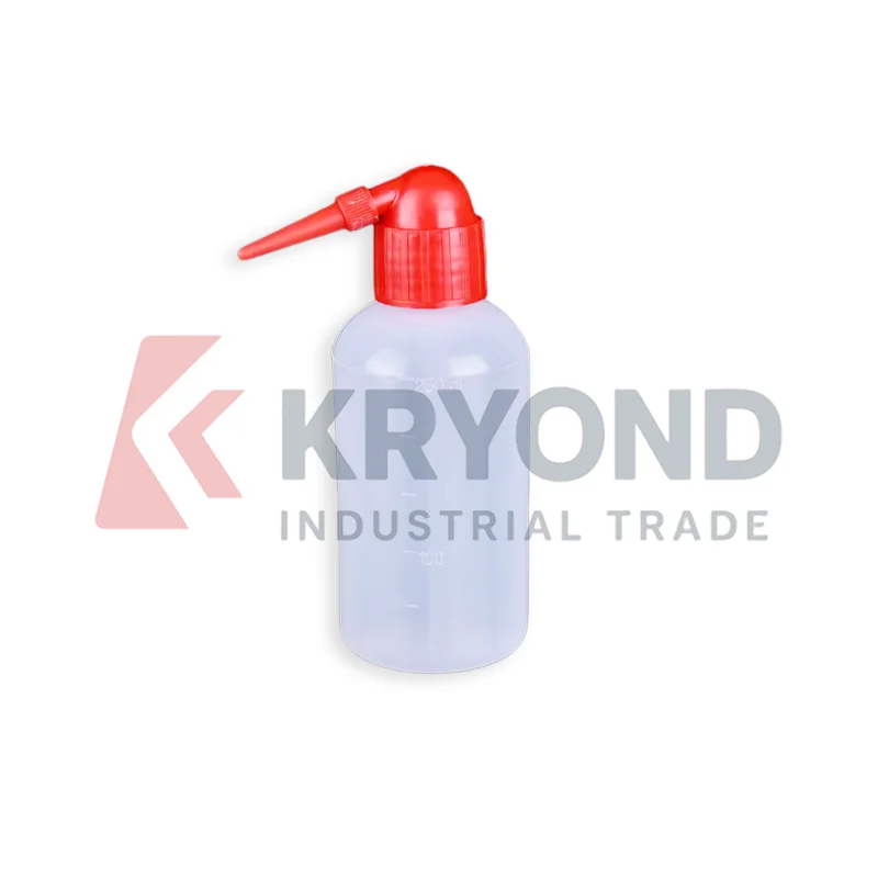 Laboratory Wash Bottle 250ml Squeeze Non Spray Dispensing Plastic Red Cap Research Use Application Pack Sampling Accessory Set