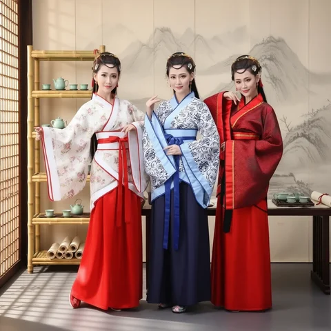 Vintage Women Top Skirt 2 Piece Set Princess Costume Hanfu Suit Ladies Cosplay Elegant Traditional Chinese Clothing Ethnic Style
