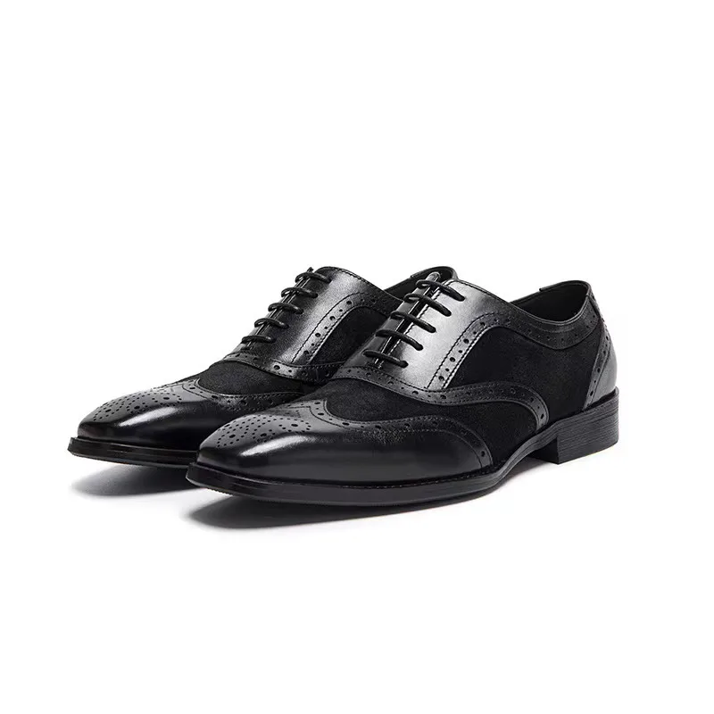 

High Quality Genuine Leather Shoes Men Autumn Winter Lace-Up Business Men Shoes Autumn Men Dress Shoes Designer Shoes Cowhide