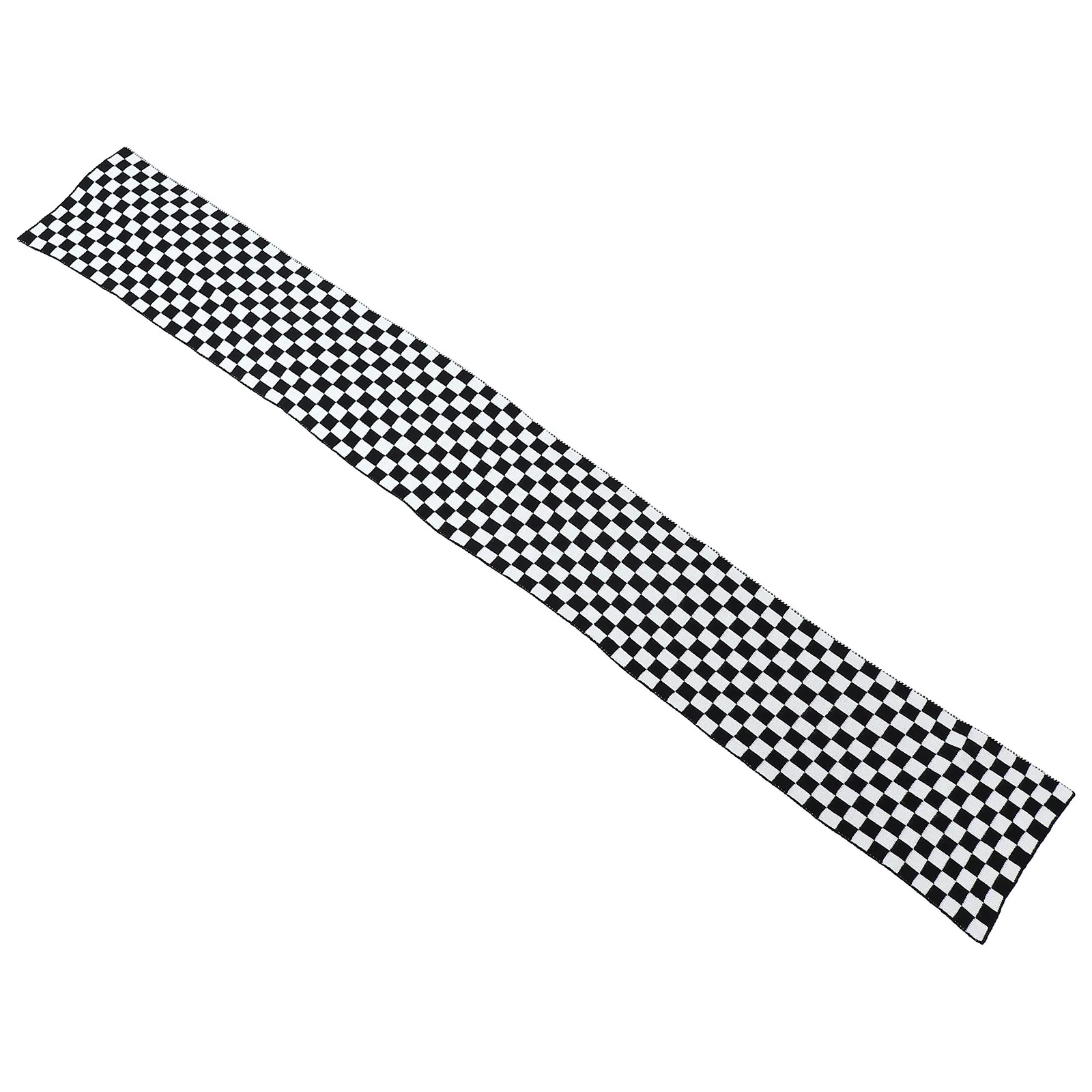 

1Pcs Women Black White Chessboard Scarf Soft Wool Yarn Breathable Lightweight Sunshade Shawl Elegant Plaids Shawl Fashion