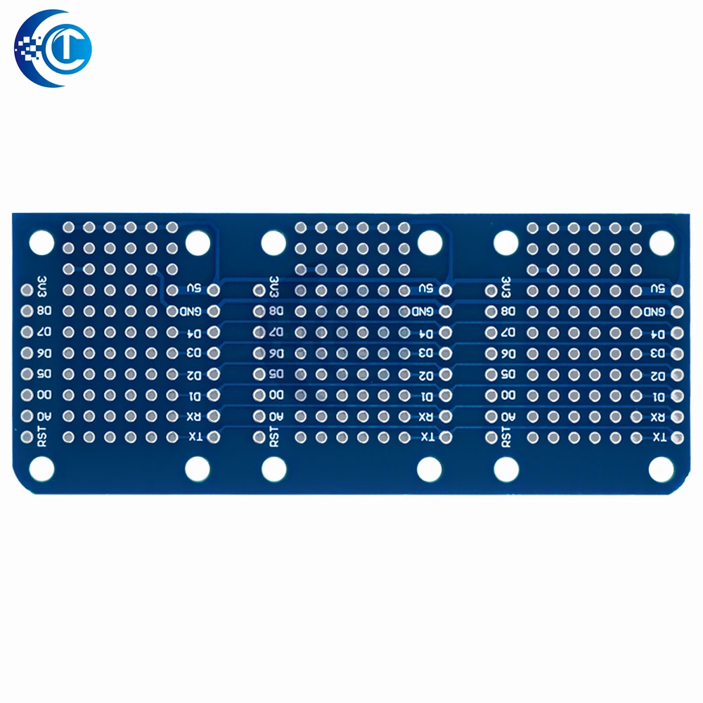 Triple Layer Double Sided Protoboard Perf Board Shield for WeMos D1 Mini  for Arduino‑Compatible DIY Project