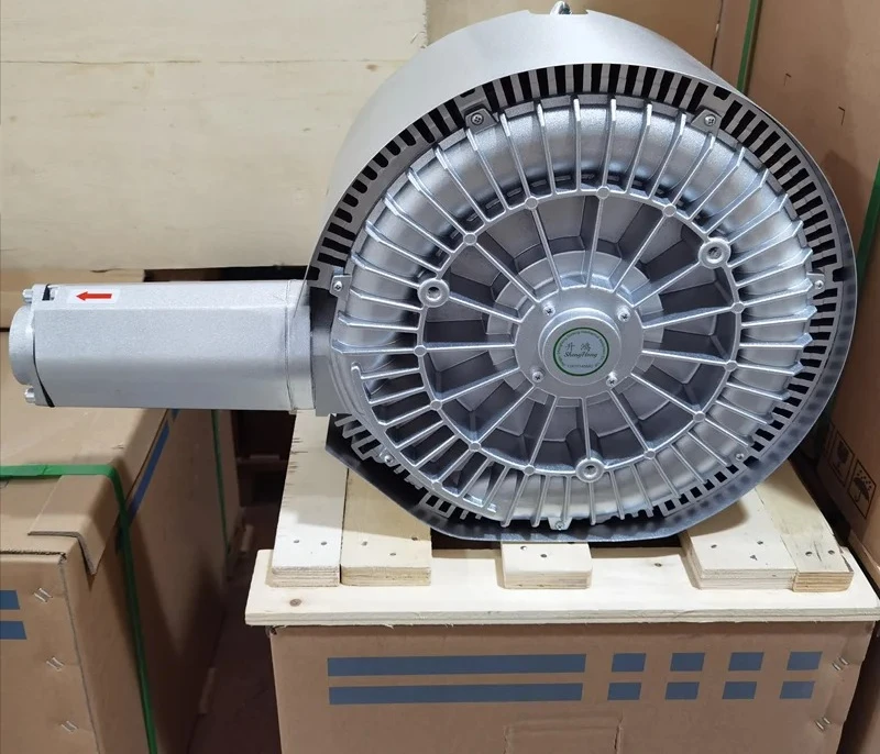 EHS-6355 High Pressure Blower 5.5KW 380V Double Impeller Turbo Fan Negative Pressure Air Pump