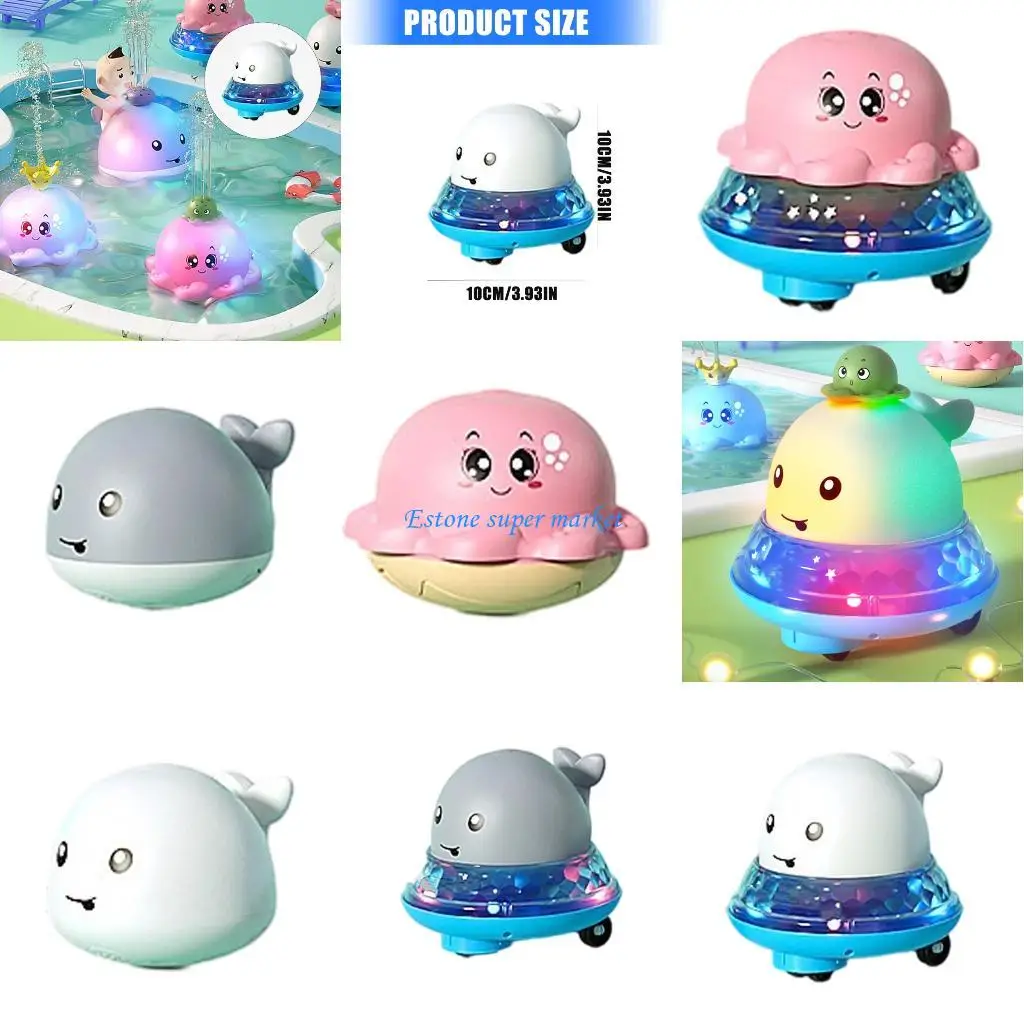 

090B Детская игрушка-кит для игры в воду с автоматической функцией, прочный АБС-пластик, случайный