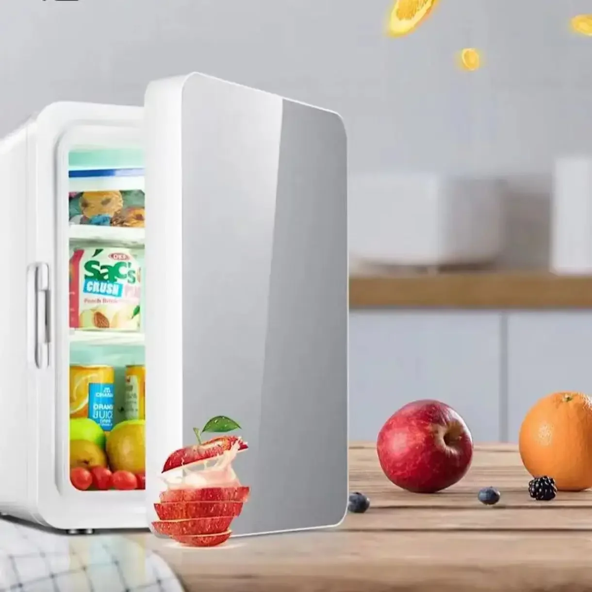 Mini geladeira de mesa 4L, geladeira de beleza e cuidados com a pele, refrigerador portátil para dormitório, carro, escritório