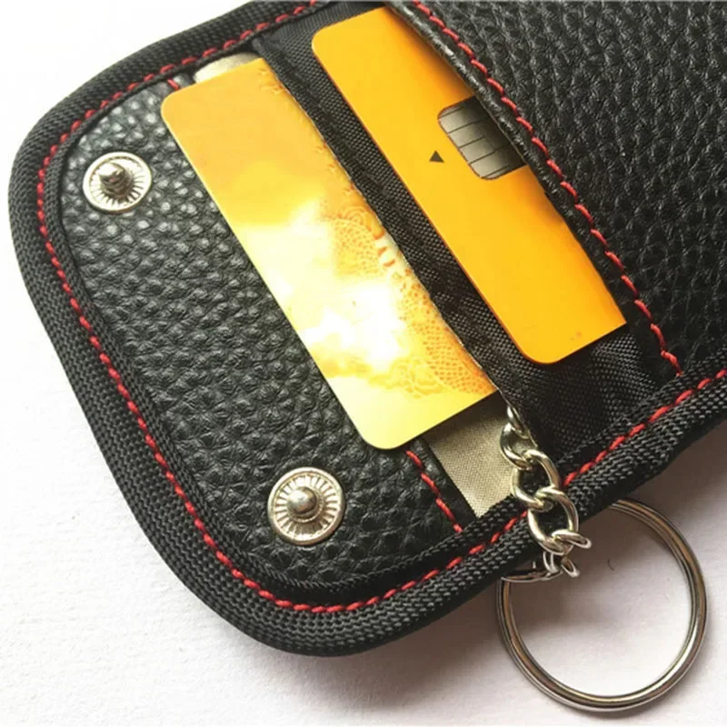 Anti-vol RFID clé sac bloc de Signal bouclier couverture coque pochette NFC protéger 12.5*8CM voiture clé pochette voiture clé housse nouveau