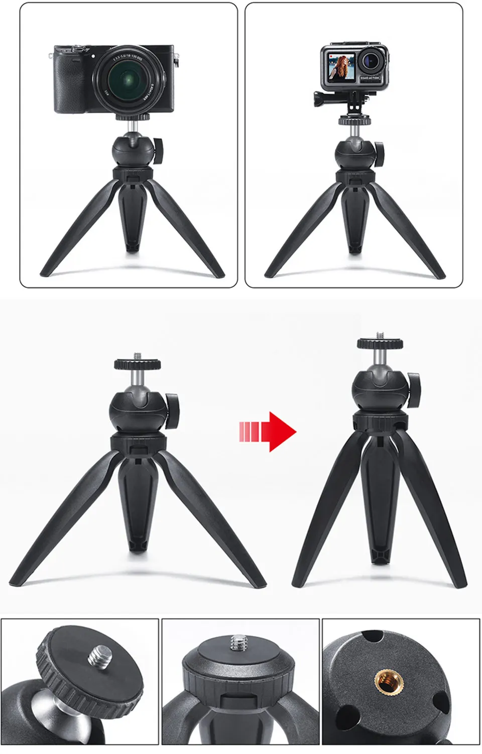 Polaring Tripod For Mini Projector Accessories Desktop Stand Arm Kit For Formovie S5/Xgimi Z6x Pro Holder Stand