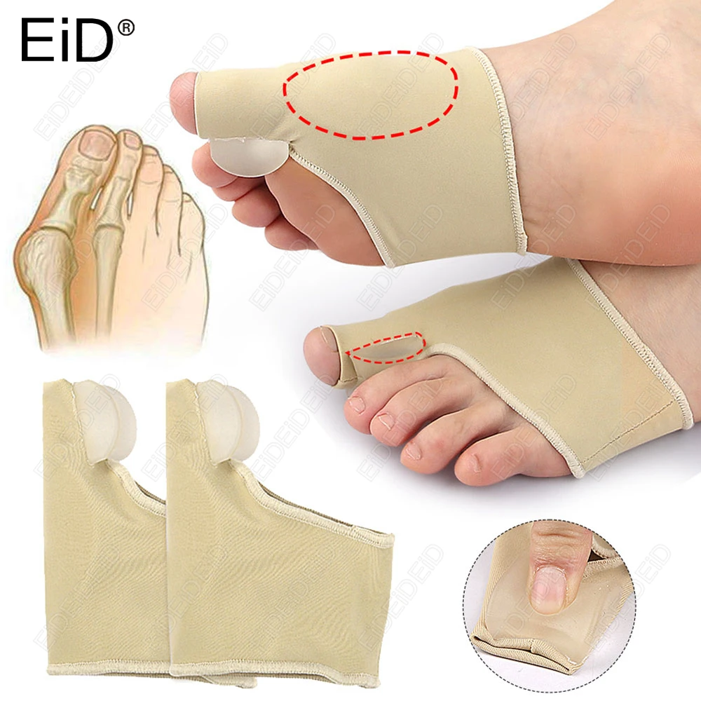 Hallux Valgus Toe Separator Silicone Bunion Corrector Orthotics Bone Thumb Adjust Gel Relieve Foot Pain Orthopedic Pedicure Sock