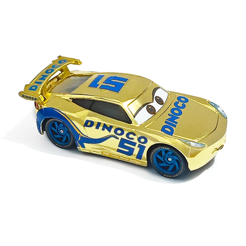 Cars 3 Pixar Cars 2 Lightning McQueen Mater Sheriff Legierungsmetall-Modellautos 1:55 Metallspielzeugfahrzeuge Jungen Kinder Geschenke Spielzeug