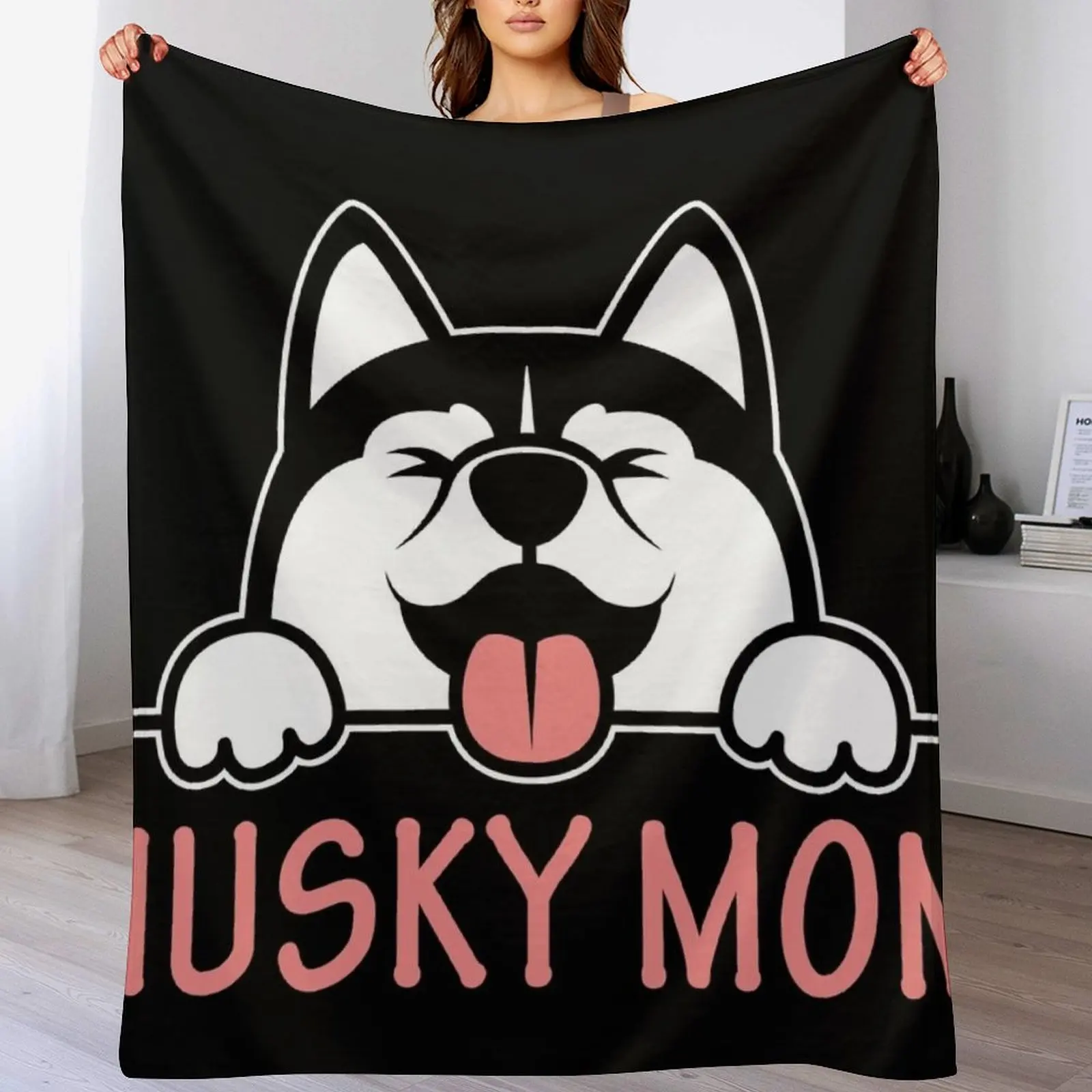 

Siberian Husky Mom Throw Blanket Large Thermal Weighted Blankets