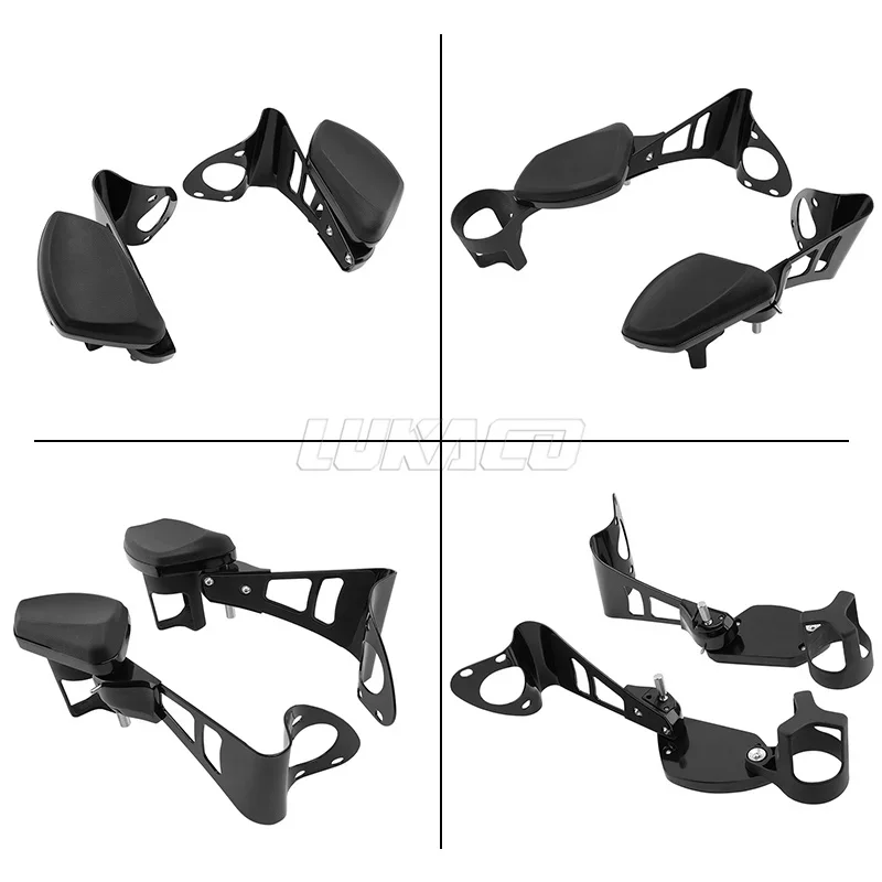 1 paio di braccioli passeggero posteriore per moto con portabicchieri portabottiglie per Harley Touring Electra Road Tri Glide 2024