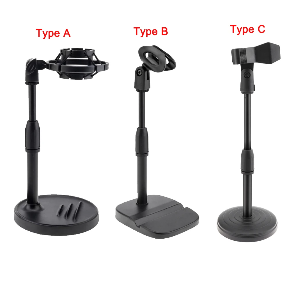 

1 pc Desktop Microphone Stand Adjustable Height Microphone Bracket for Studio Recording / Gaming