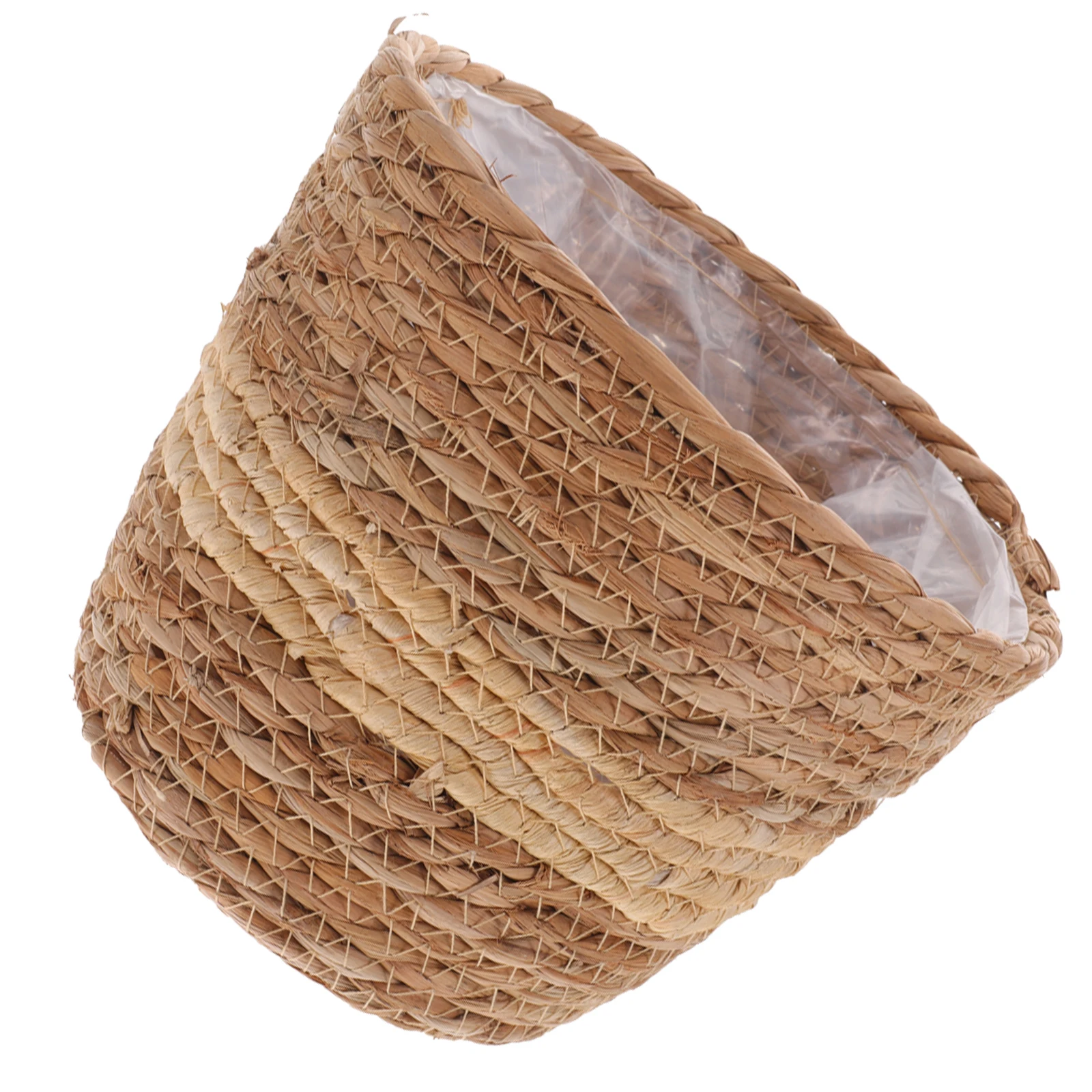 

Woven Flower Basket Natural Handmade Plant Container For Indoor Outdoor Garden Decor Storage Basket Planter