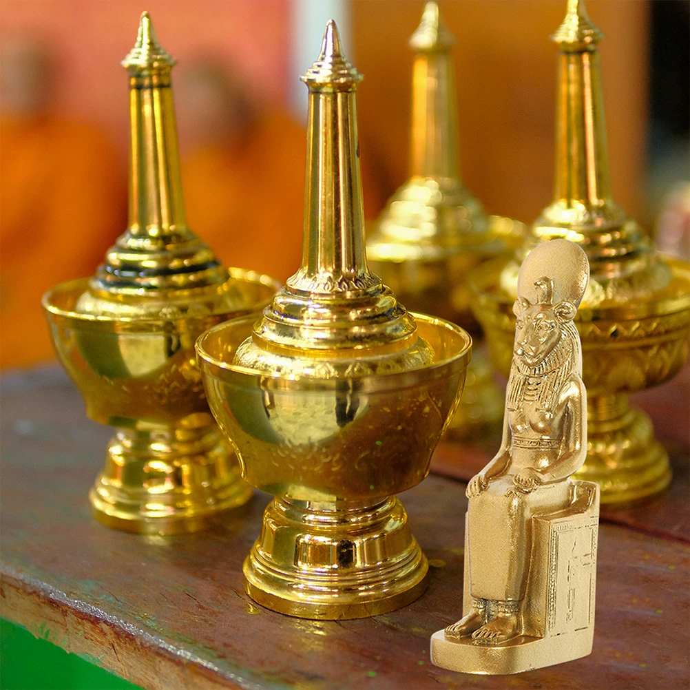 

2Pcs Ancient Egyptian Resin Sphinx Statue Pharaoh Desktop Home Office Vintage Decor Ornament Sphinx Statue Egypt Ornament