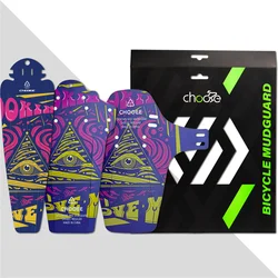 Chooee Bicycle Accessories Bike Parts Mtb Wings Road Bike Folding Mudguard Mountain BMX Cycling Front + Rear Wheel Fenders 3pcs
