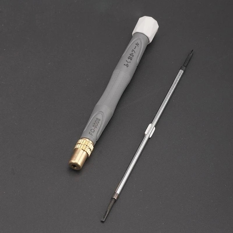 2in1 Precision Screwdriver 2mm Crosshead Flathead Head for Electronics Jewelry Glasses and Watch Repair Maintenance Task