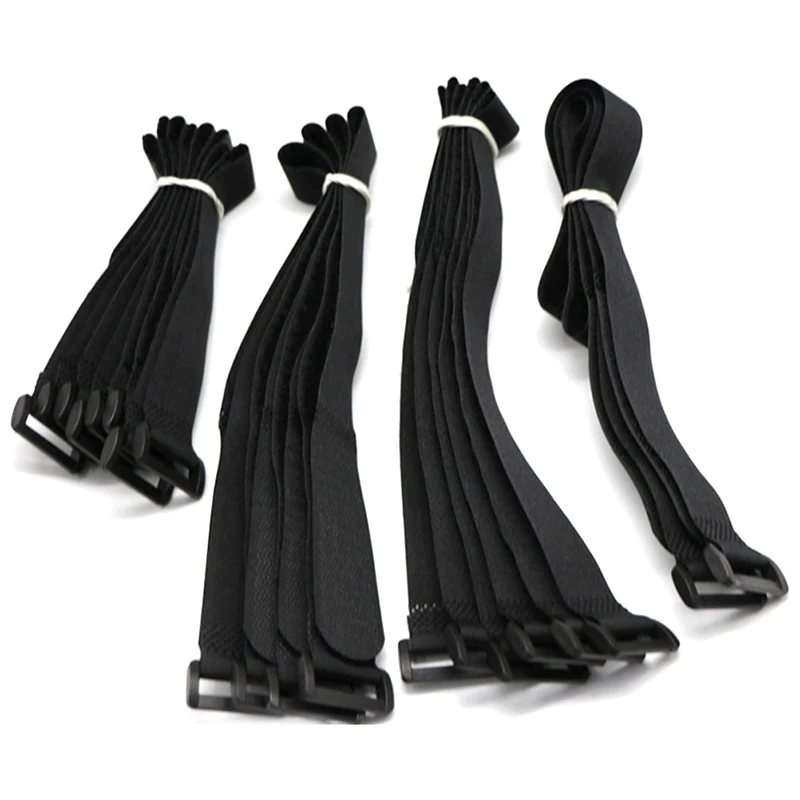 10Pcs 2*20cm Reusable Fastening Bike Tie With Loop Durable Multil Purpose Self-adhesive High Quality Strap Cable Ties Adjustable