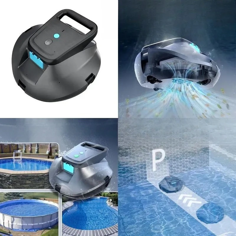 Automatic Wireless Underwater Pool Cleaning Robot High Power Rechargeable Turtle Type Sewage Suction Machine for Bottom