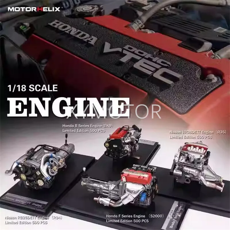 Motorhelix 1:18 Honda B series EK9 / F series S2000 engine Model Limited 500PCS
