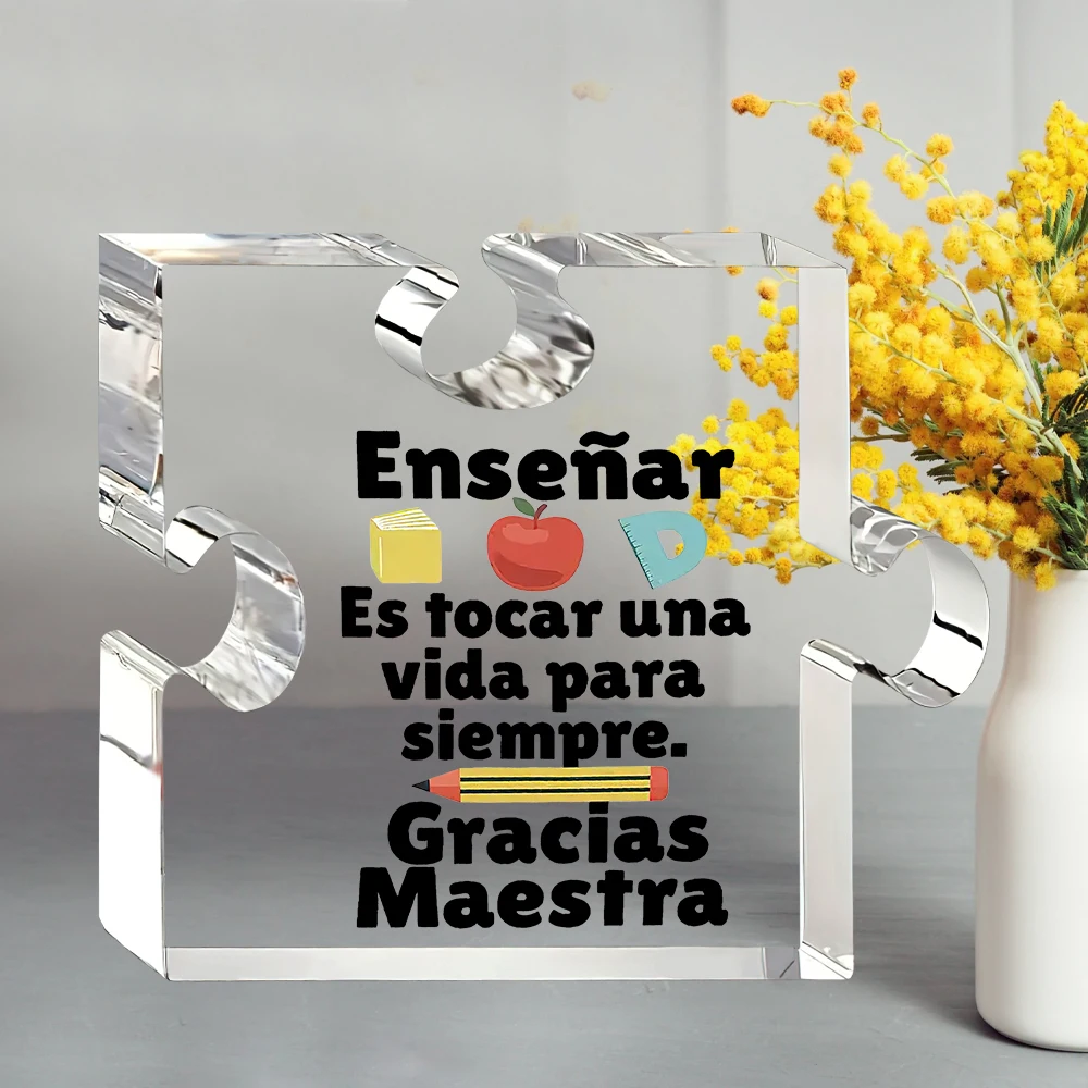 Casitika Regalos Para Maestras Agradecimiento. Teacher Gifts in Spanish. Bienvenidos De Regres a Clases, Spanish Teacher Acrylic