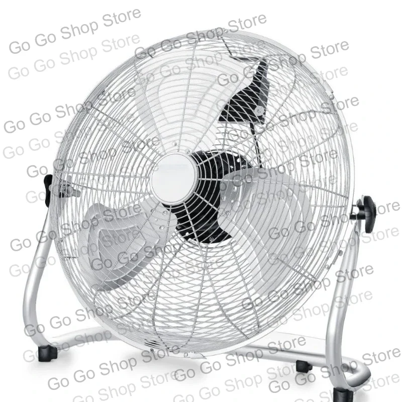 High Power Industrial Stand Fan, Large Airflow Vertical Electric Fan For Factory, Construction Site & Household Use