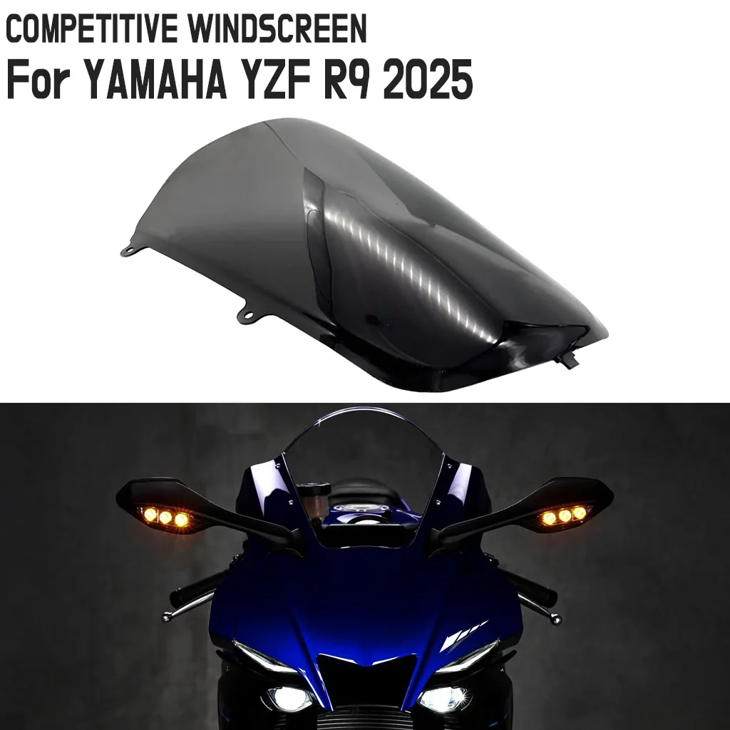 

New R9 Motorcycle Front Competitive Windscreen Windshield Screen For YAMAHA YZF-R9 R 9 YZF 2025 Motorbike Accessories