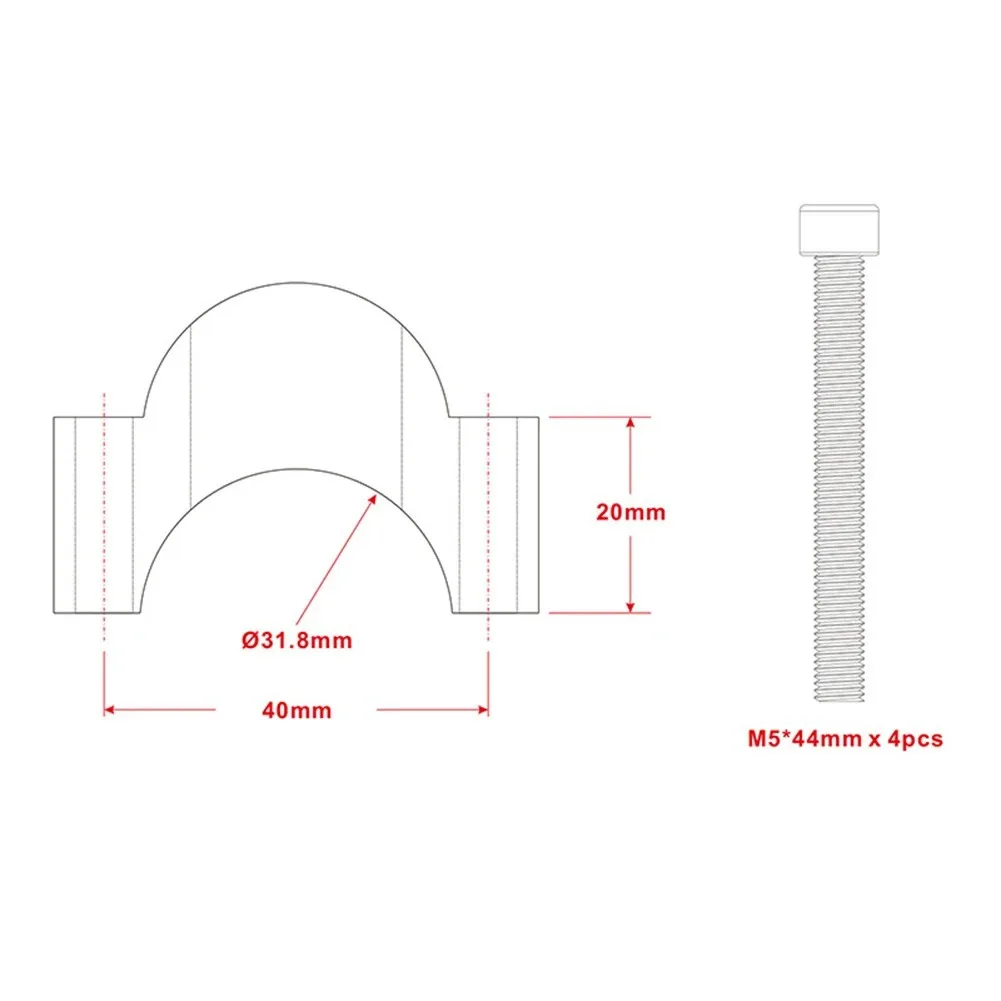 New Road Bicycle Riser Spacers Alloy Rest Bar Plate Rising Spacer Clamp Aluminum For TT Handlebar Parts 31.8mm 10/20mm