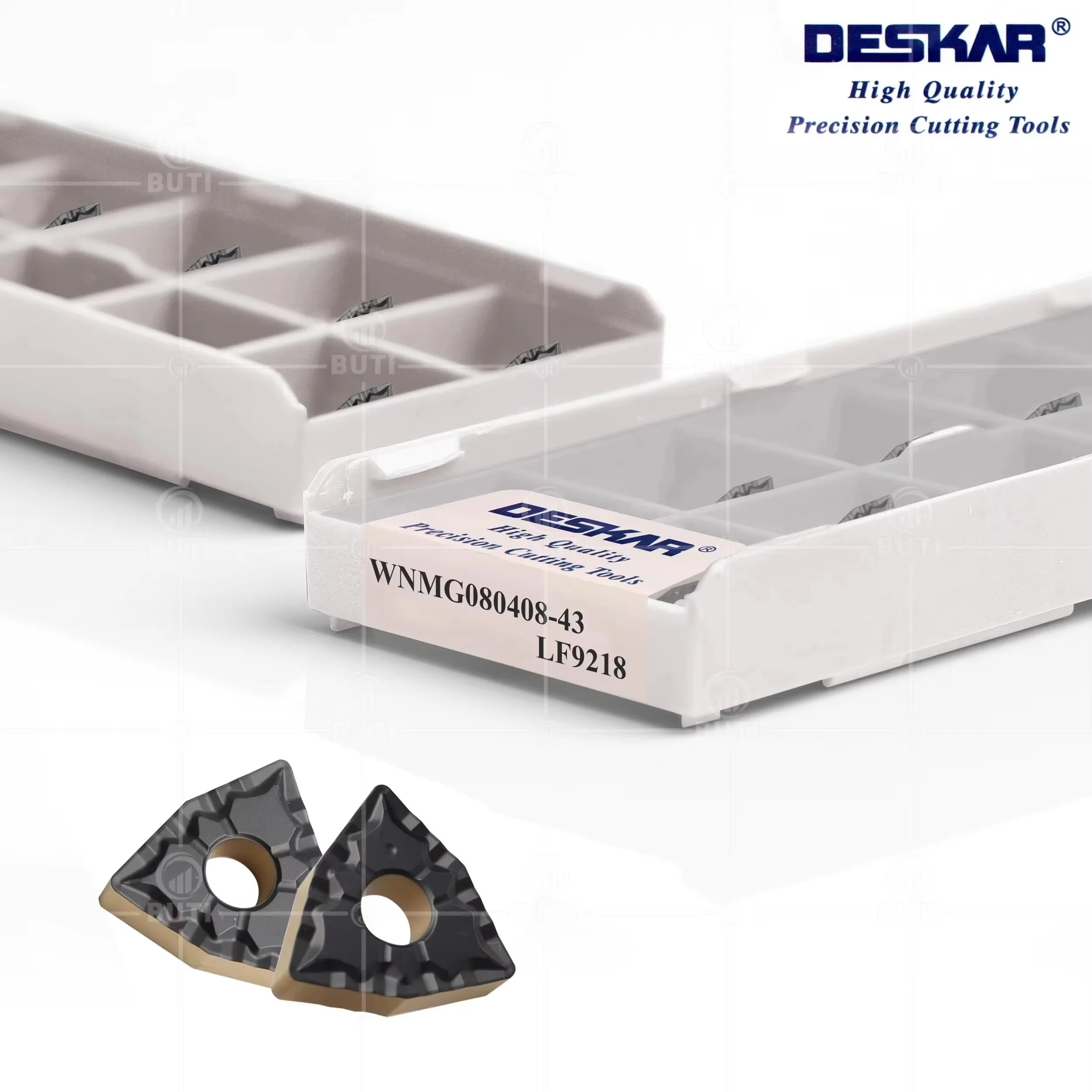 DESKAR 100% Original WNMG080408-43 LF9218 Numerical Control Lathe Turning Insert Cutting Tool Two-Color Blades Processing Steel
