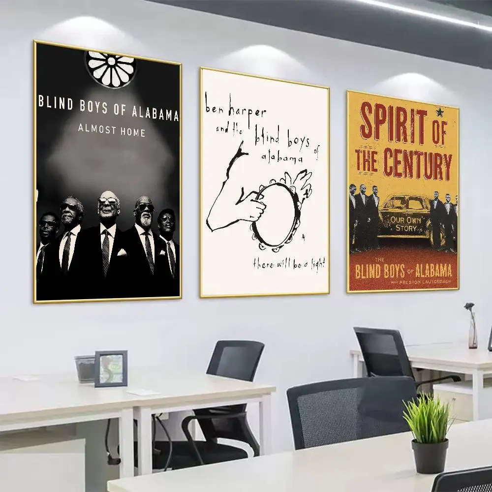 Band The B-BliNd-D B-BoYs of A-AlaBAmA-A Poster Wall Prints for Living Room Bedroom Office Home Decoration Gift