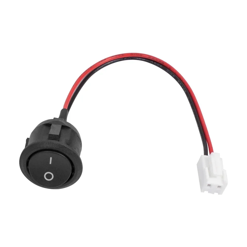 ON/OFF Round Rocker Switch 2 Pin SPST Mini Toggle For VIVO Electric Scooter 20mm Easy-Use Push Button Switch Replacement Parts