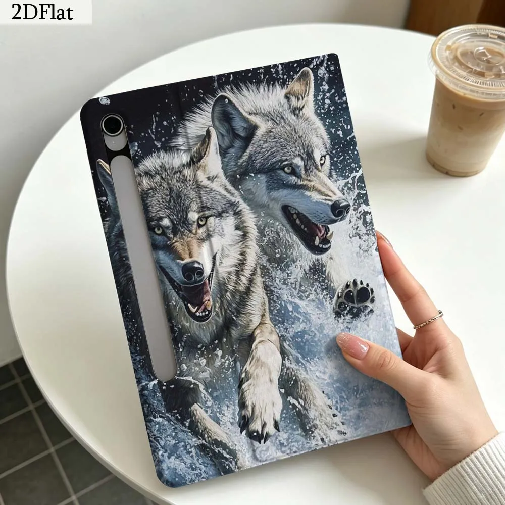 Wolf Fashion Art Gift For Samsung Galaxy Tab S11 S10 S9 S8 S7 S6 A11 A10.1 A9 A8 A7 Ultra FE Plus Soft Tablet Case 2