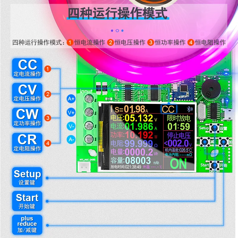 Imagem -03 - Cnc Ajustável Constante Atual Descarga Carga Envelhecimento Testador dc Usb Tensão e Testador Atual Dl24