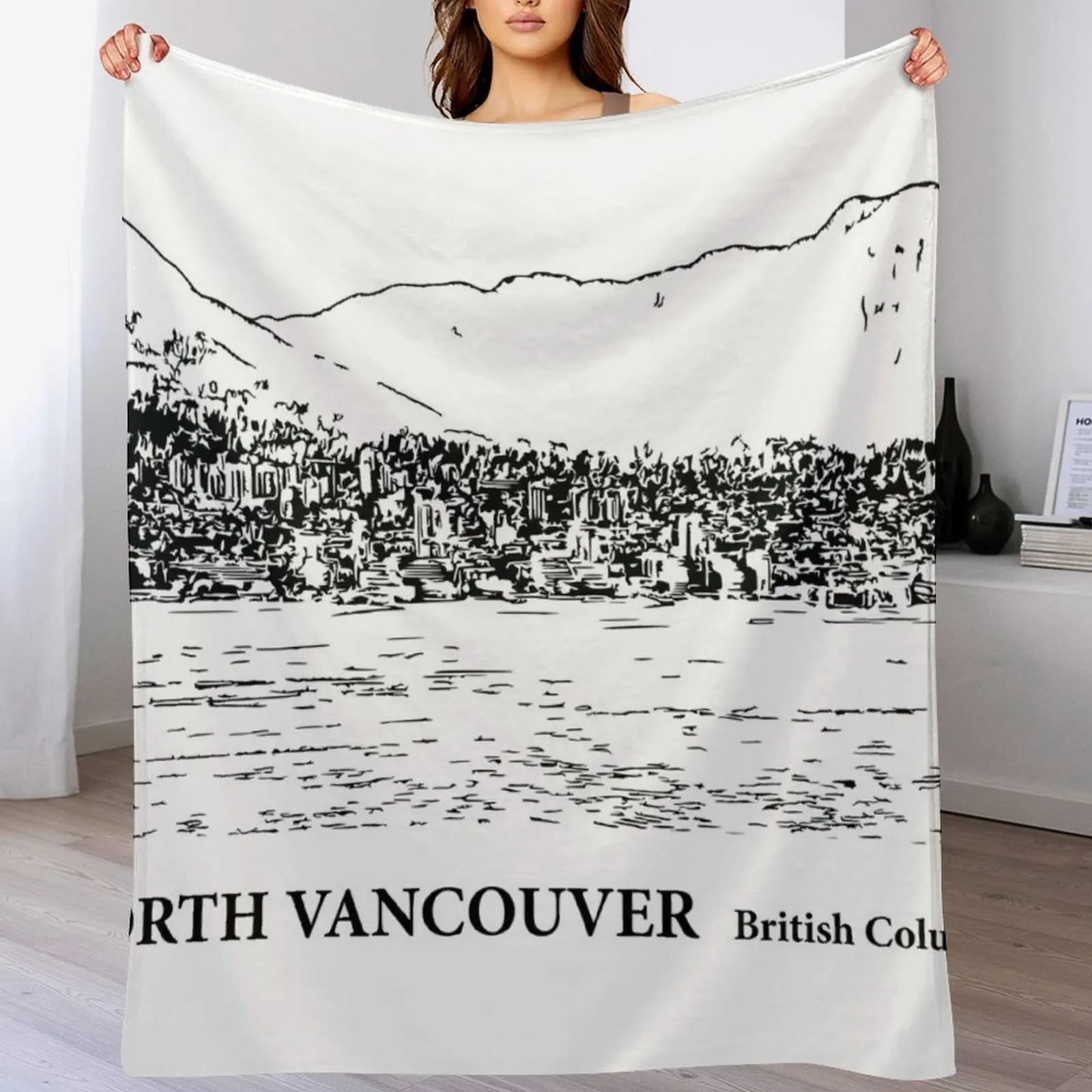 North Vancouver British Columbia Throw Blanket Giant Sofa Decorative Beds Extra Large Throw Blankets