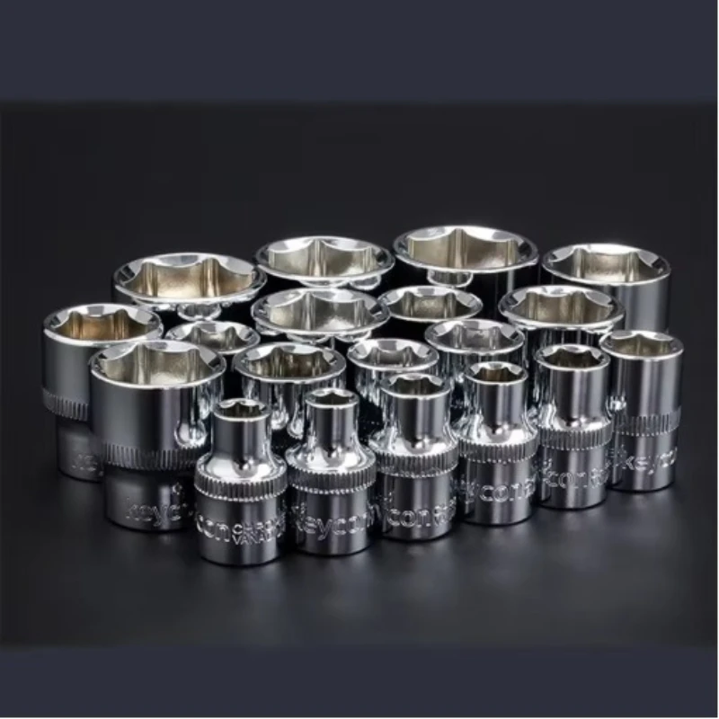 High hardness hex Short socket Universal 1/2 large fly thickened 8-32mm Ratchet Wrench Socket Head Sleeve Double End Hand Tools