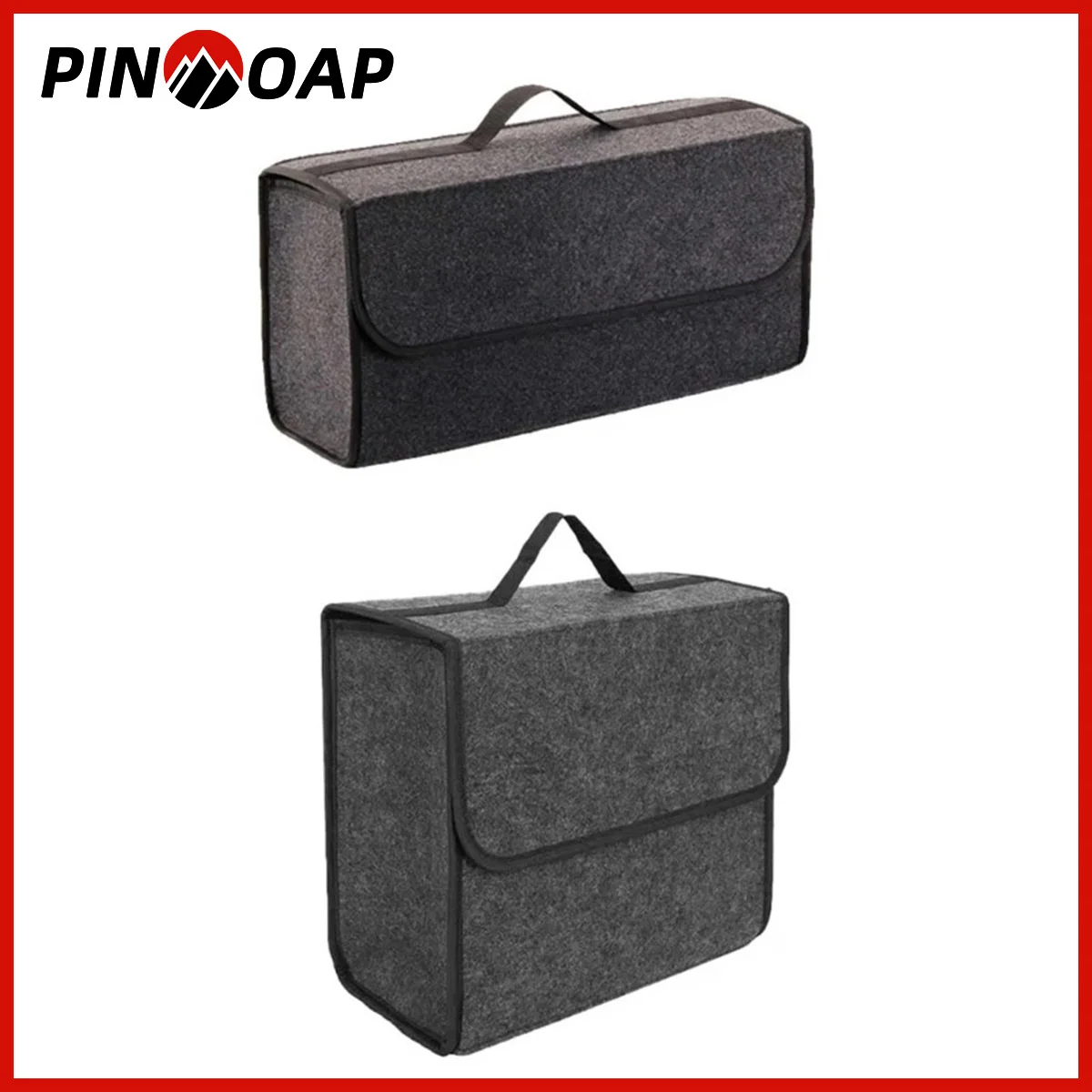 Tragbare faltbare Kofferraum Filz Aufbewahrungsbox Handtasche Design Aufbewahrungsbox Kofferraum Lagerung und Organisation Automotive Supplies