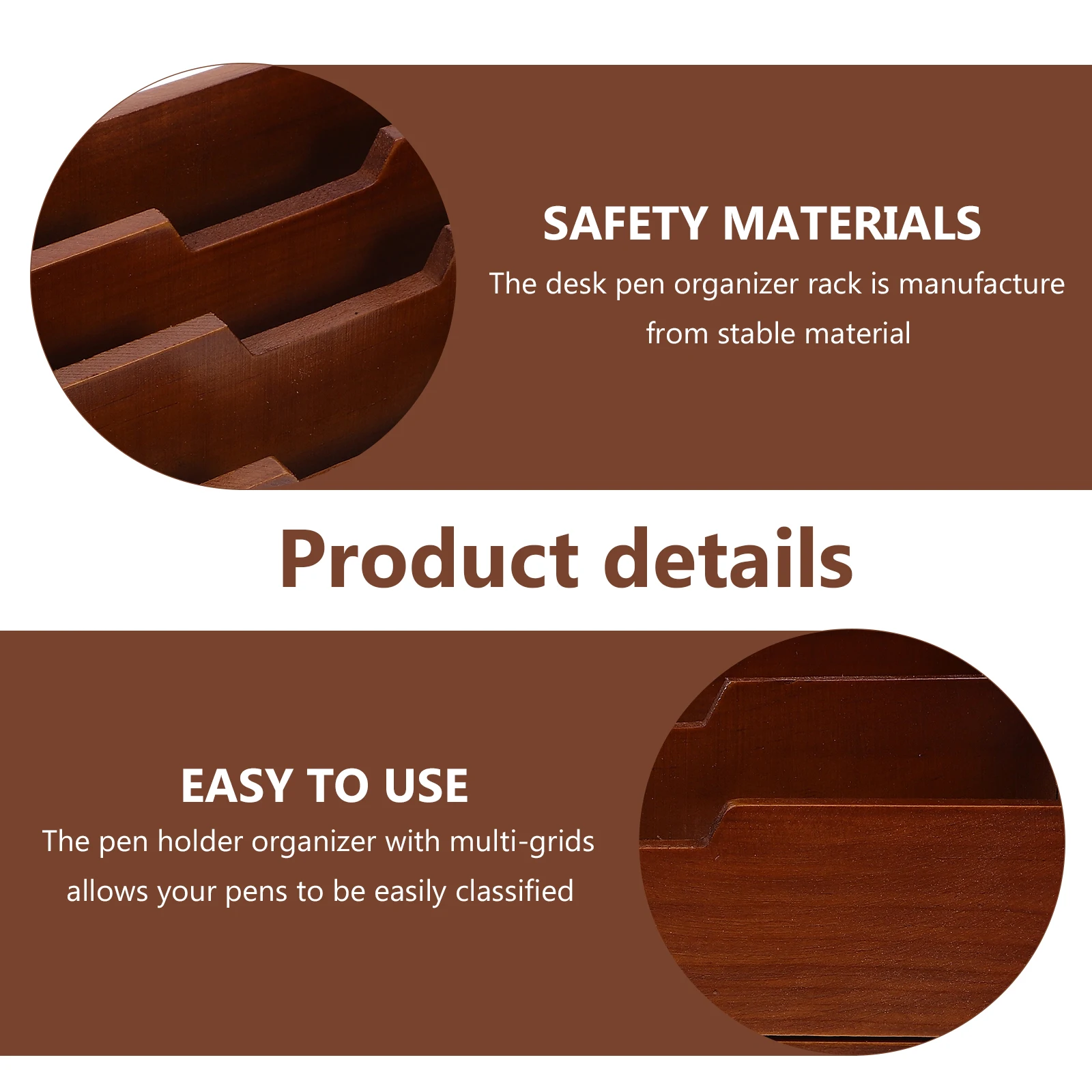 

Pen Holder Desk Storage Box For Pens Markers Scissors Paperclips Compartment Desk Organizer Desktop Drawer Organizer