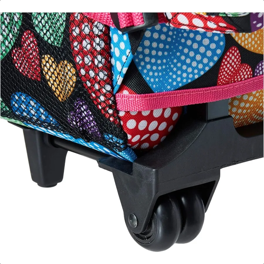 Double Handle Rolling Backpack NEWHEART 17Inch