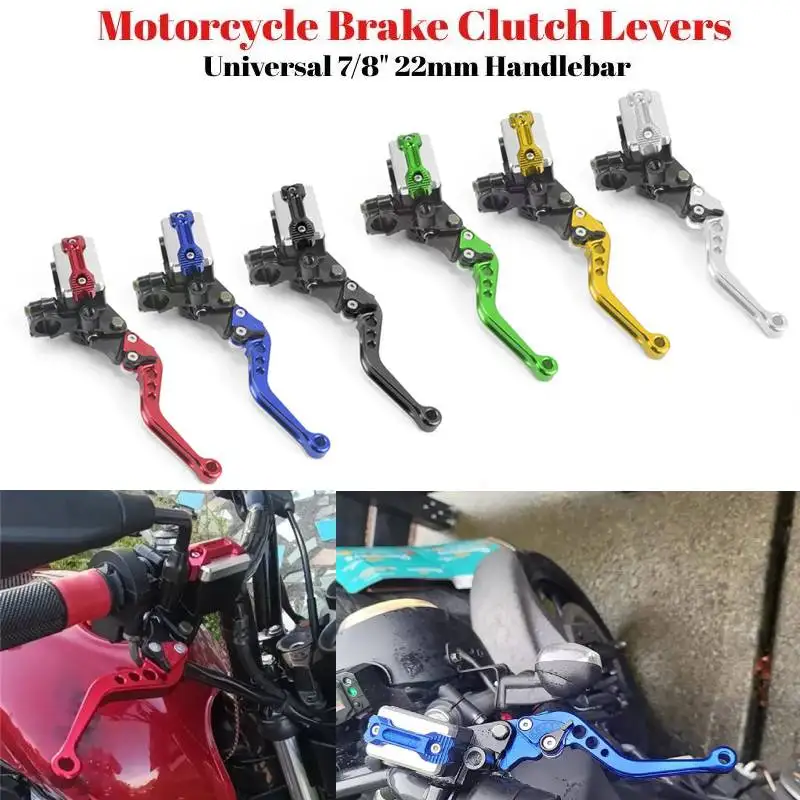 

Motorcycle Brake Clutch Levers 7/8" 22mm Handlebar Moto Brake Master Cylinder Lever Clutch Reservoir For Scooter Sport Dirt Bike