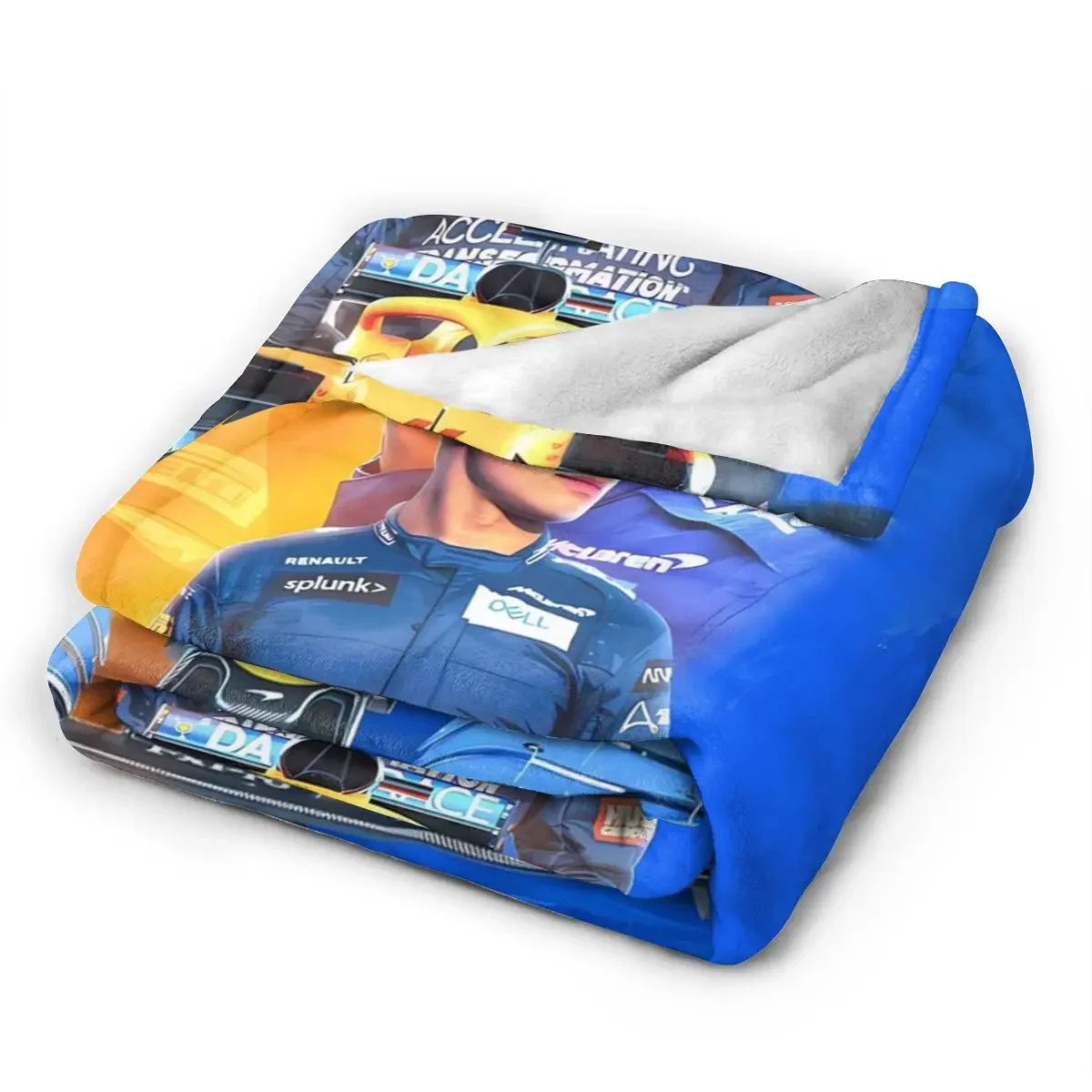 Lando Norris 4 All Season Fleece Blanket Throw Ultra Soft Flannel Blanket Digital Printed Premium Fluffy Microfiber Fleece